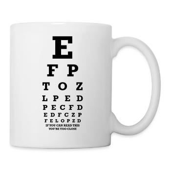 If you can read this you're too close - Mug blanc - blanc - Droite