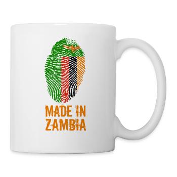 Made In Zambia / Sambia - Tasse - Weiß - Rechts