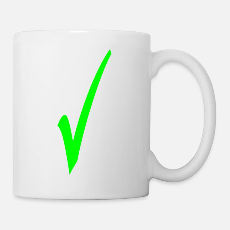 Hooks in green - Mug - white