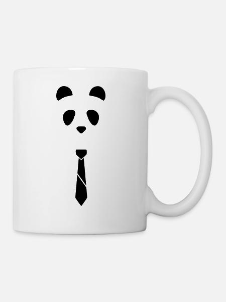 Panda-Bindung - Tasse - Weiß