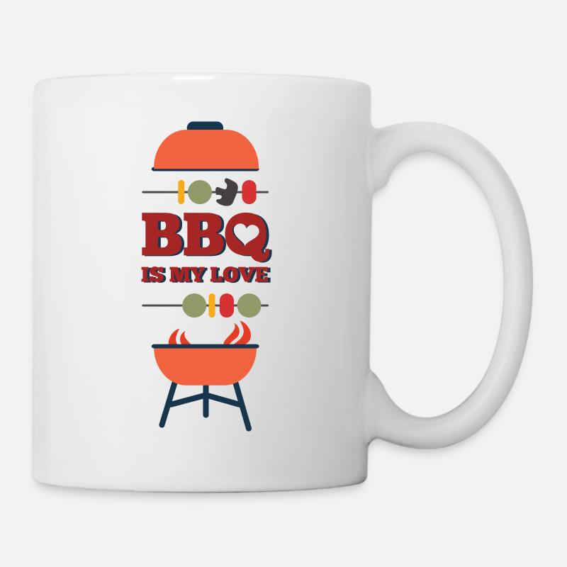 Cadeau de grillade - Mug blanc - blanc
