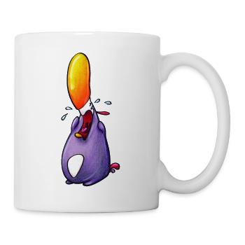 plärrender pinguin - Tasse - Weiß - Rechts