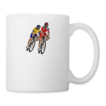 Tour cyclist - Mug - white - Right