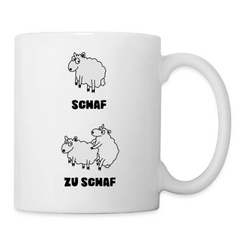 Zu Schaf - Tasse - Weiß - Rechts