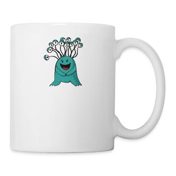 Lustig Monster Geschenk Halloween Horror Medusa - Tasse - Weiß - Rechts