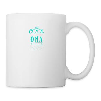 Mein Opa ist cool meine Oma ist Chefin - Tasse - Weiß - Rechts