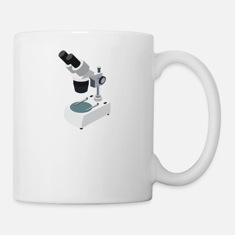 Mikroskop - Tasse - Weiß