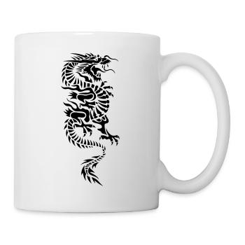 chinese dragon tribal - Mug blanc - blanc - Droite