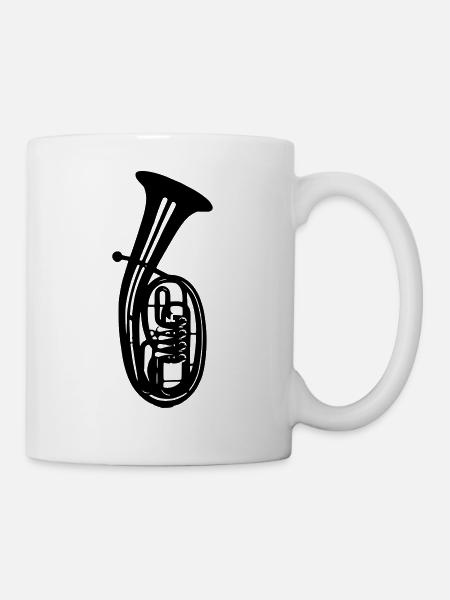 Tenorhorn - Tasse - Weiß