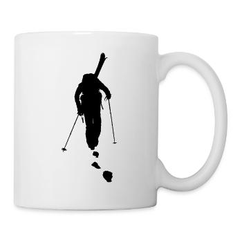 freeride skiing - Mug blanc - blanc - Droite