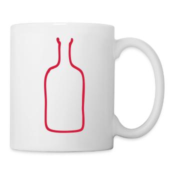 bouteille vide8 bottle - Mug blanc - blanc - Droite