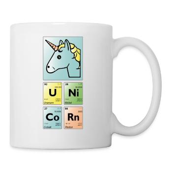 unicorn periodic table - Mug - white - Right