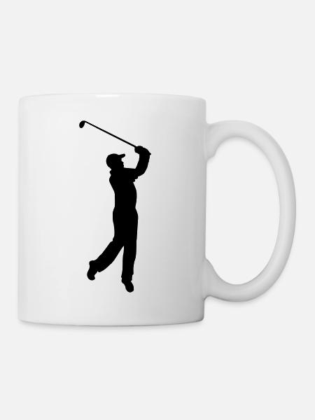golfer - Tasse - Weiß