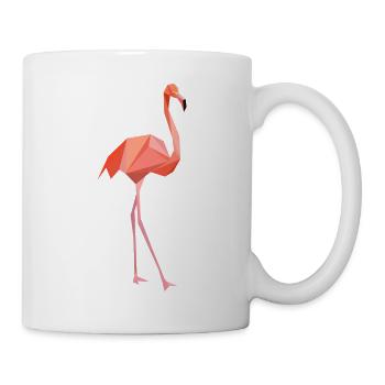 flamant rose - Mug blanc - blanc - Droite