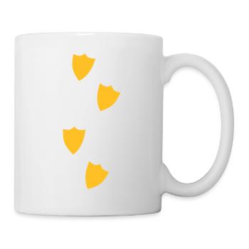 empreintes de canard quatre jusqu'à la conception - Mug blanc - blanc - Droite