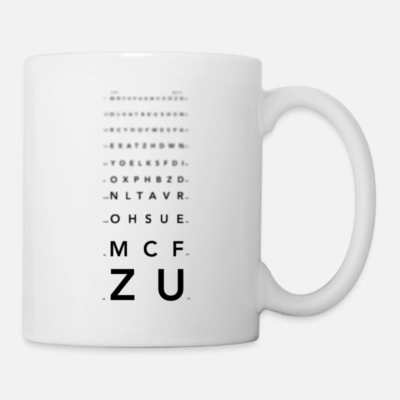 Echelle de Monoyer - Mug blanc - blanc