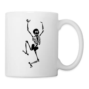 Dancing skeleton - Mug - white - Right
