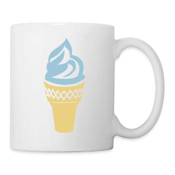 cornet de glace - Mug blanc - blanc - Droite