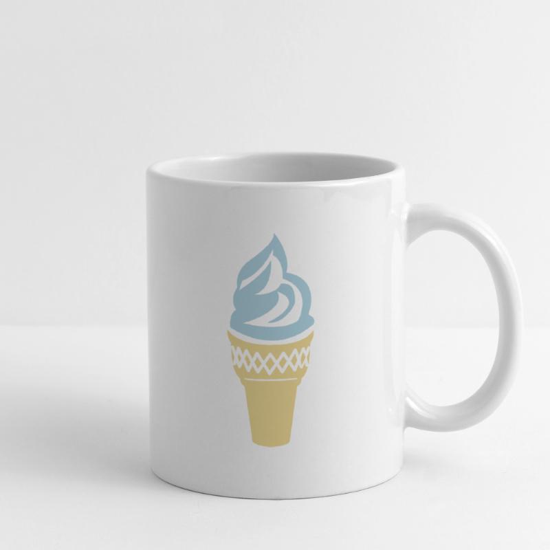 cornet de glace Mug blanc