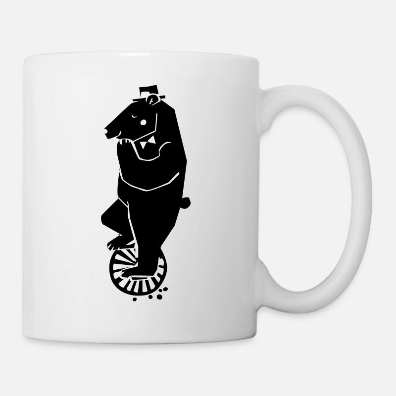 Einradbaer von grafitiny - Tasse - Weiß