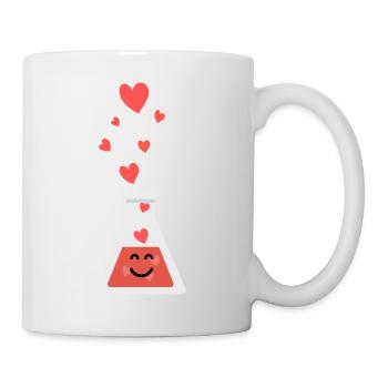 cher tube à essai - Mug blanc - blanc - Droite