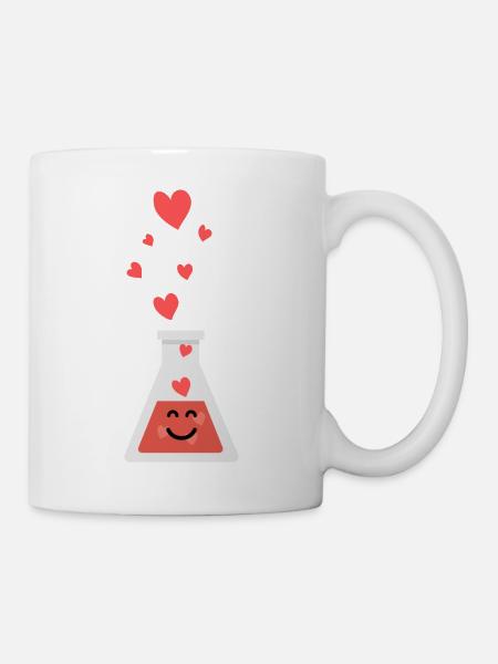 liebes Reagenzglas - Tasse - Weiß