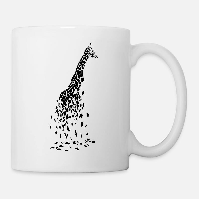 Giraffe abstrakt - Tasse - Weiß