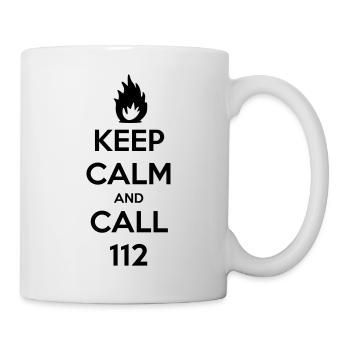 KEEP CALM and CALL 112 - Tasse - Weiß - Rechts