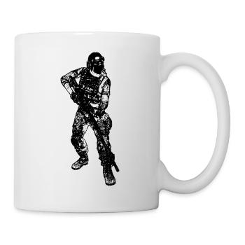 Scharfschütze Sniper Gewehr - Tasse - Weiß - Rechts