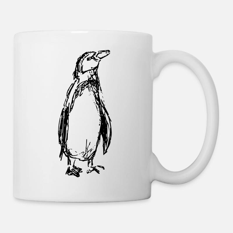 manchot - Mug blanc - blanc