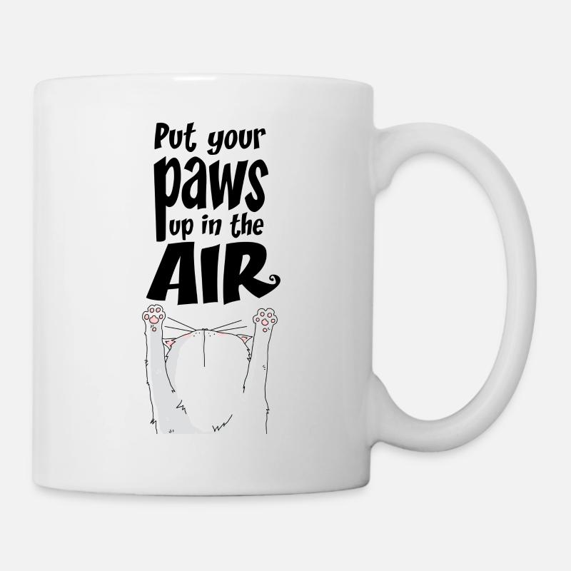 Put your paws up in the air ! - Mug blanc - blanc