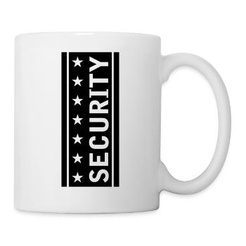 Stars Security Logo - Tasse - Weiß - Rechts
