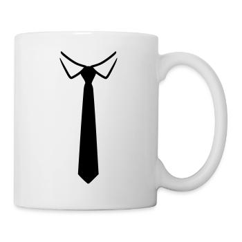 Cravate - Mug blanc - blanc - Droite