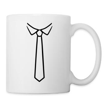 Cravate - Mug blanc - blanc - Droite