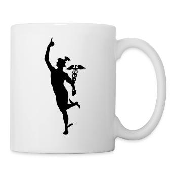 hermes gott griechische mythologie olympus bote - Tasse - Weiß - Rechts