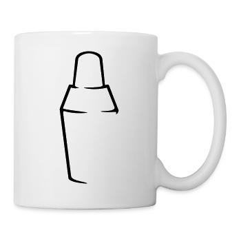 cocktail shaker / Mixer (a, 1c) - Tasse - Weiß - Rechts