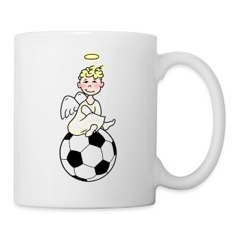 Fußball-WM-Fan-Engel - Tasse - Weiß - Rechts