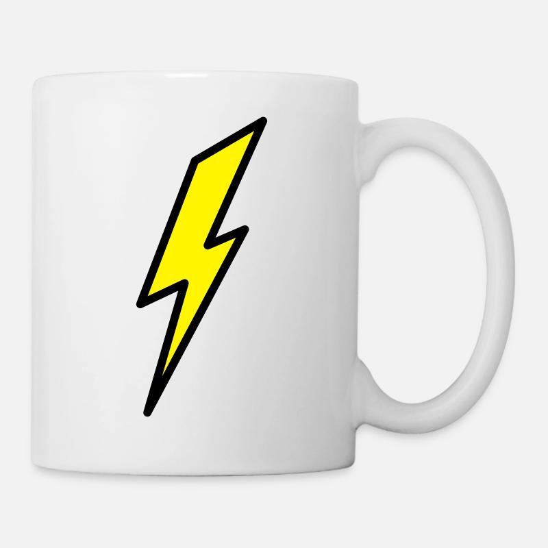 Blitz - Tasse - Weiß