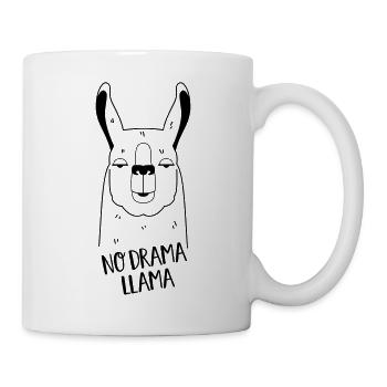 No Drama Llama - Funny Gift Idea - Mug - white - Right