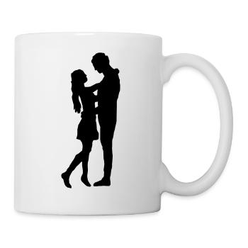 Liebe - Paar - Tasse - Weiß - Rechts