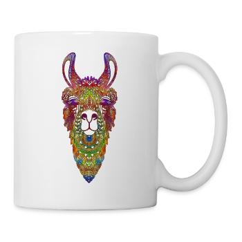 Groovy Lama - Tasse - Weiß - Rechts