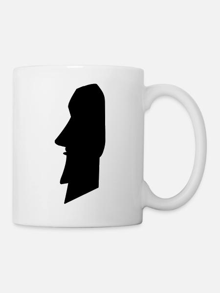 moai_02 - Tasse - Weiß