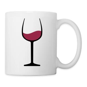 Wein - Tasse - Weiß - Rechts