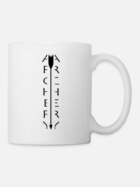 Bogenschießen Bogenschiessen Archery Pfeil Bogen - Tasse - Weiß