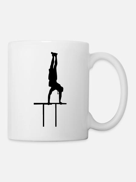 handstand strengh - Tasse - Weiß