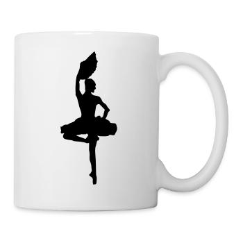 ballet tänzerin - Tasse - Weiß - Rechts
