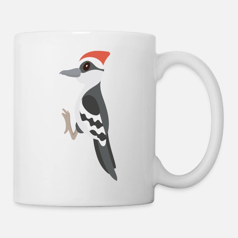Specht - Tasse - Weiß