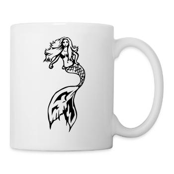 Meerjungfrau - Tasse - Weiß - Rechts