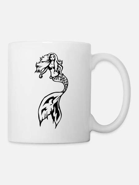 Meerjungfrau - Tasse - Weiß