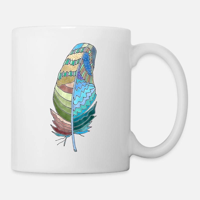 Plume - Mug blanc - blanc